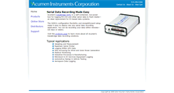 Desktop Screenshot of acumeninstruments.com