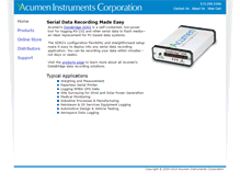 Tablet Screenshot of acumeninstruments.com